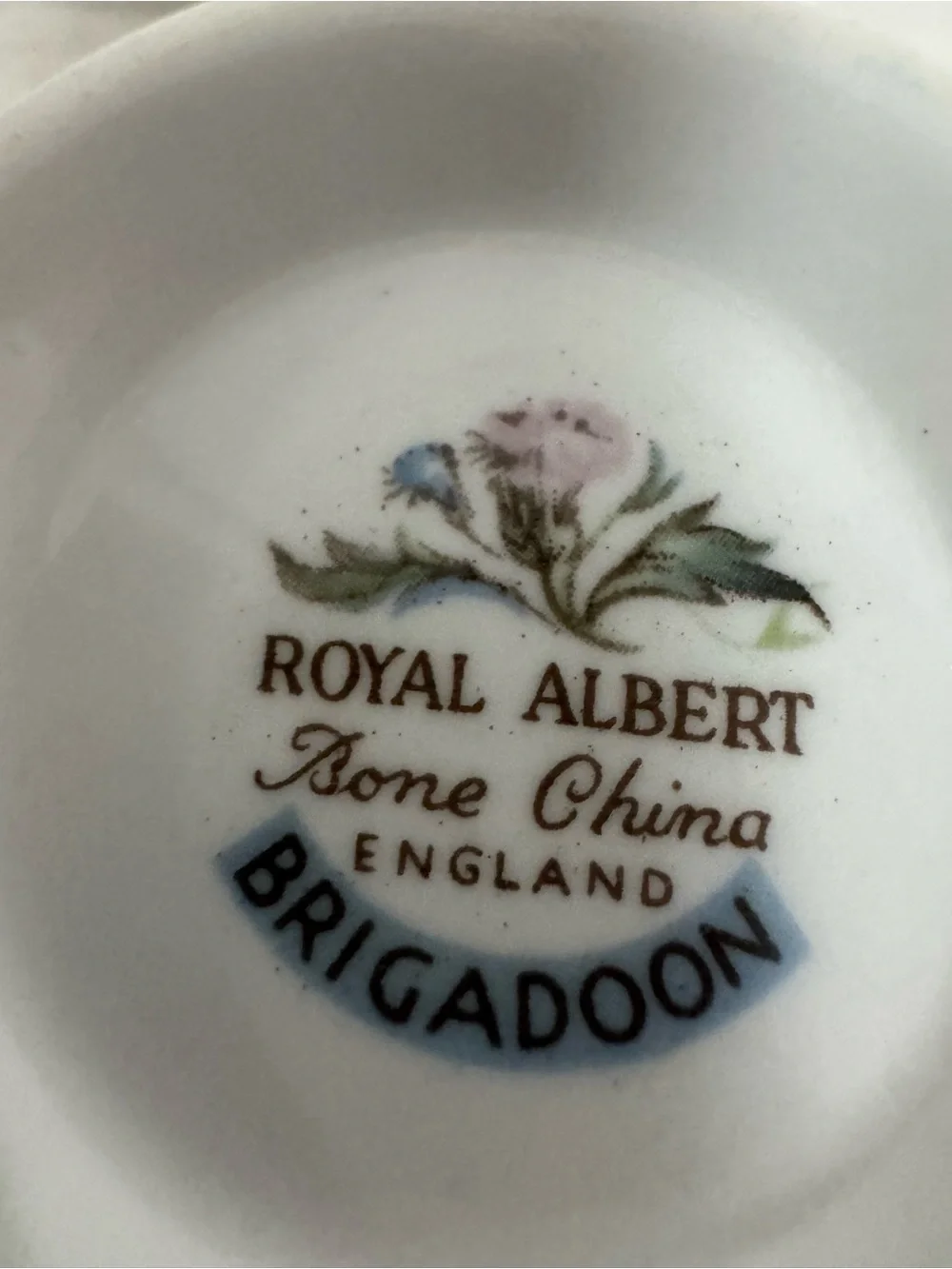 Royal Albert Bone China Brigadoon Trio c1963-72 Dessert Tea England Montrose